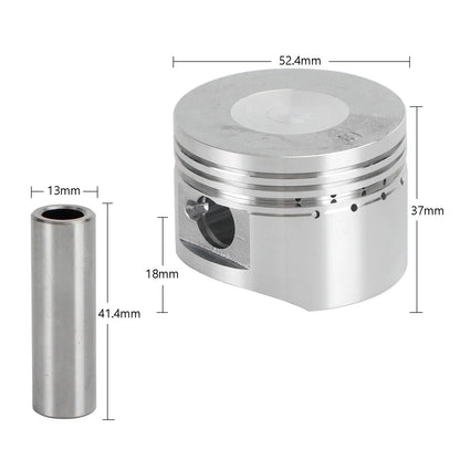 Piston Ring Gasket Set 52.4mm for Kazuma Taotao Sunl Coolster Roketa (110cc-125cc)