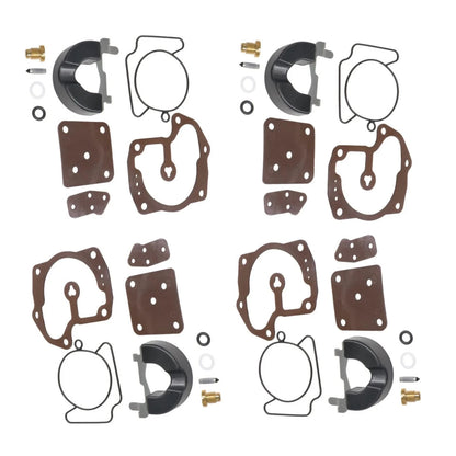 Set of 4 Carburetor Repair Kits for Johnson Evinrude V4 V6 V8 (439078 439079)