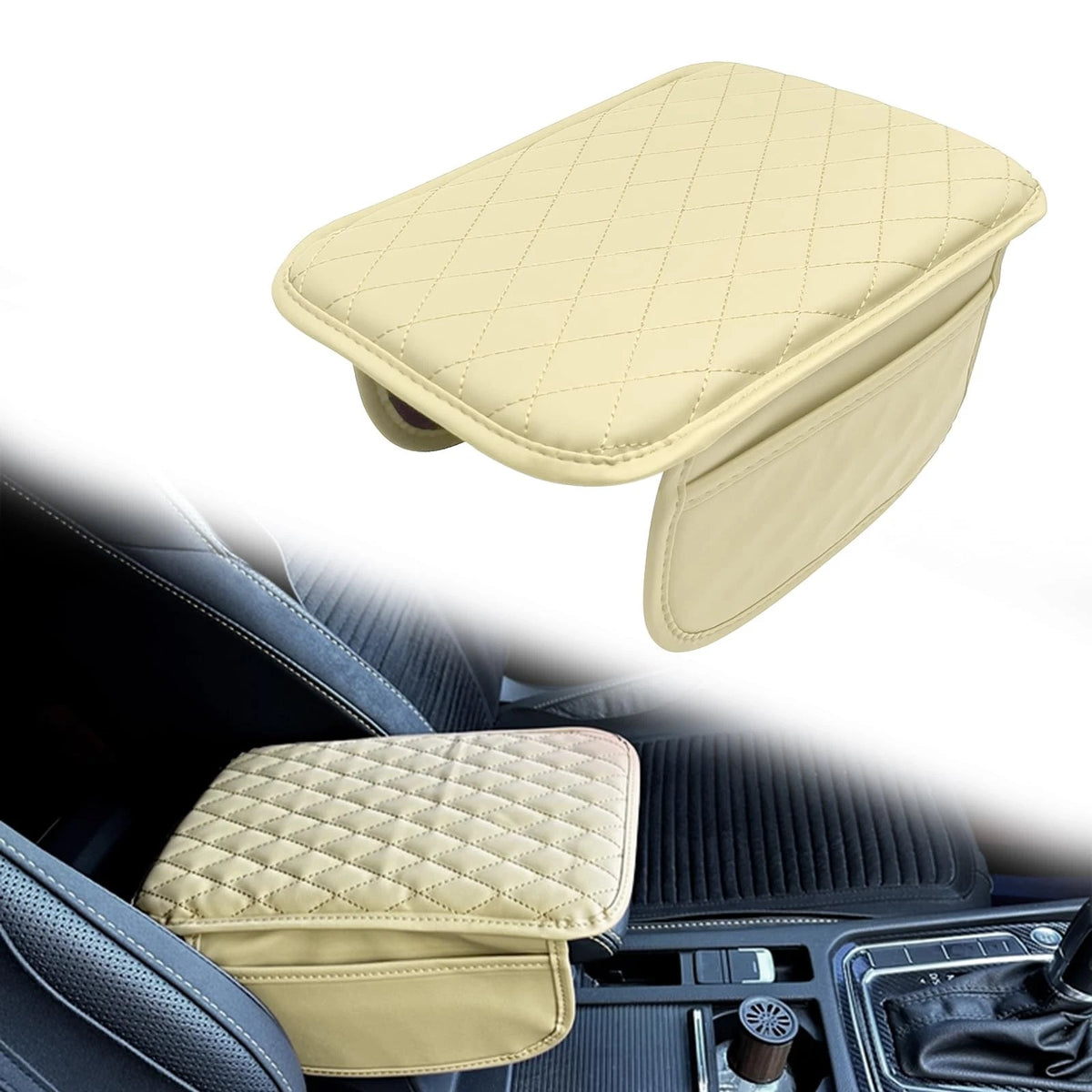 Center Console Cover for Car (Microfiber Leather)