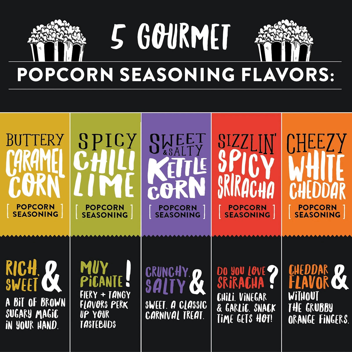 Popcorn Gift Set for Movie Night (21.75 Ounce)
