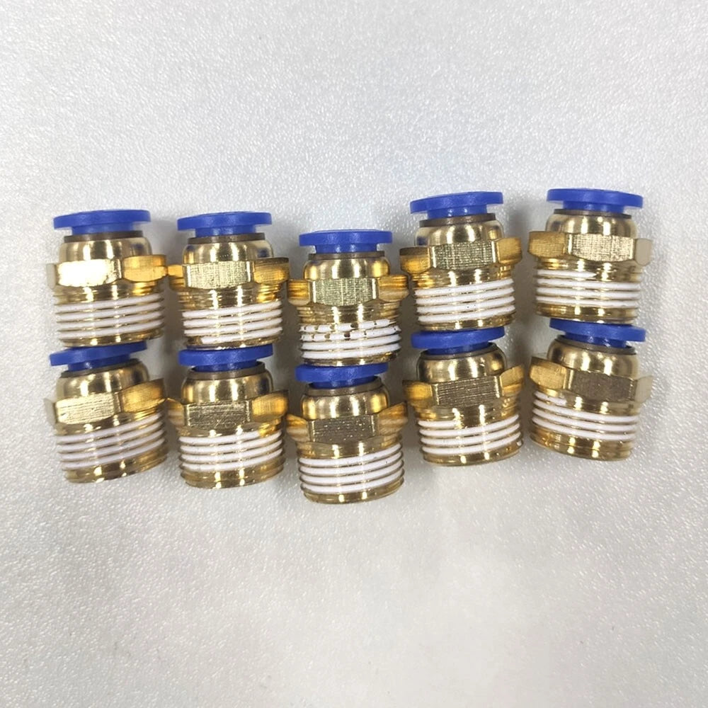 10 Male Straight Connector Tube OD 5/16" X NPT 3/8 PU Air Push In Fitting