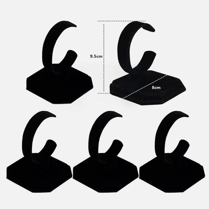 5Pcs Bracelet Display Rack Holder for Jewelry Show Case - Black