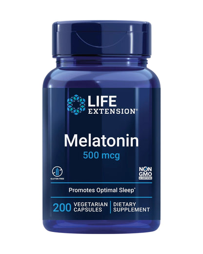 Melatonin 500 mcg for Life Extension (200 Count)