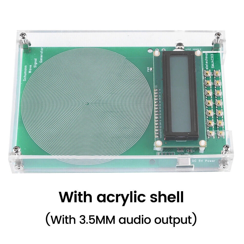 1/2x Pulse Sine Frequency & Audio Output Connector for Schumann Wave Generator