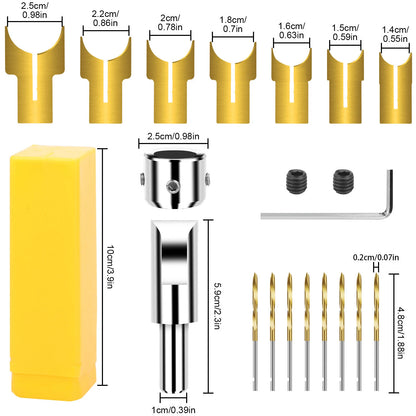 Set of 4 Wood Ball Drill Bits for Buddha Beads Milling Tool