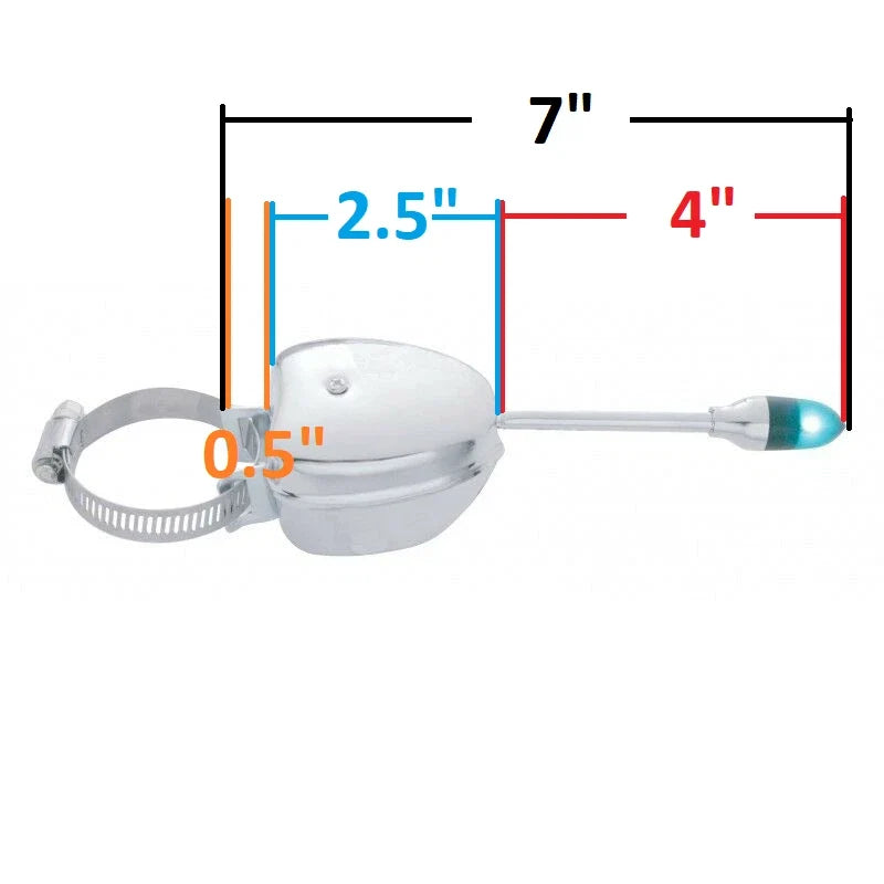 Turn Signal Switch Heavy Duty for Hot Rod Universal Chrome Steel Housing (1950–1970)