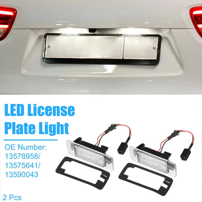 2X LED License Plate Light No.13578958 for Chevy Suburban (2015–2020)