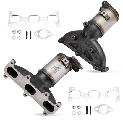 Set of 2 Manifold Catalytic Converters for Hyundai Santa Fe (2007–2009)