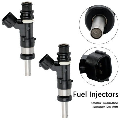 2X Fuel Injector 15710-89L00 for Suzuki Outboard DF 15HP 9.9HP 20HP