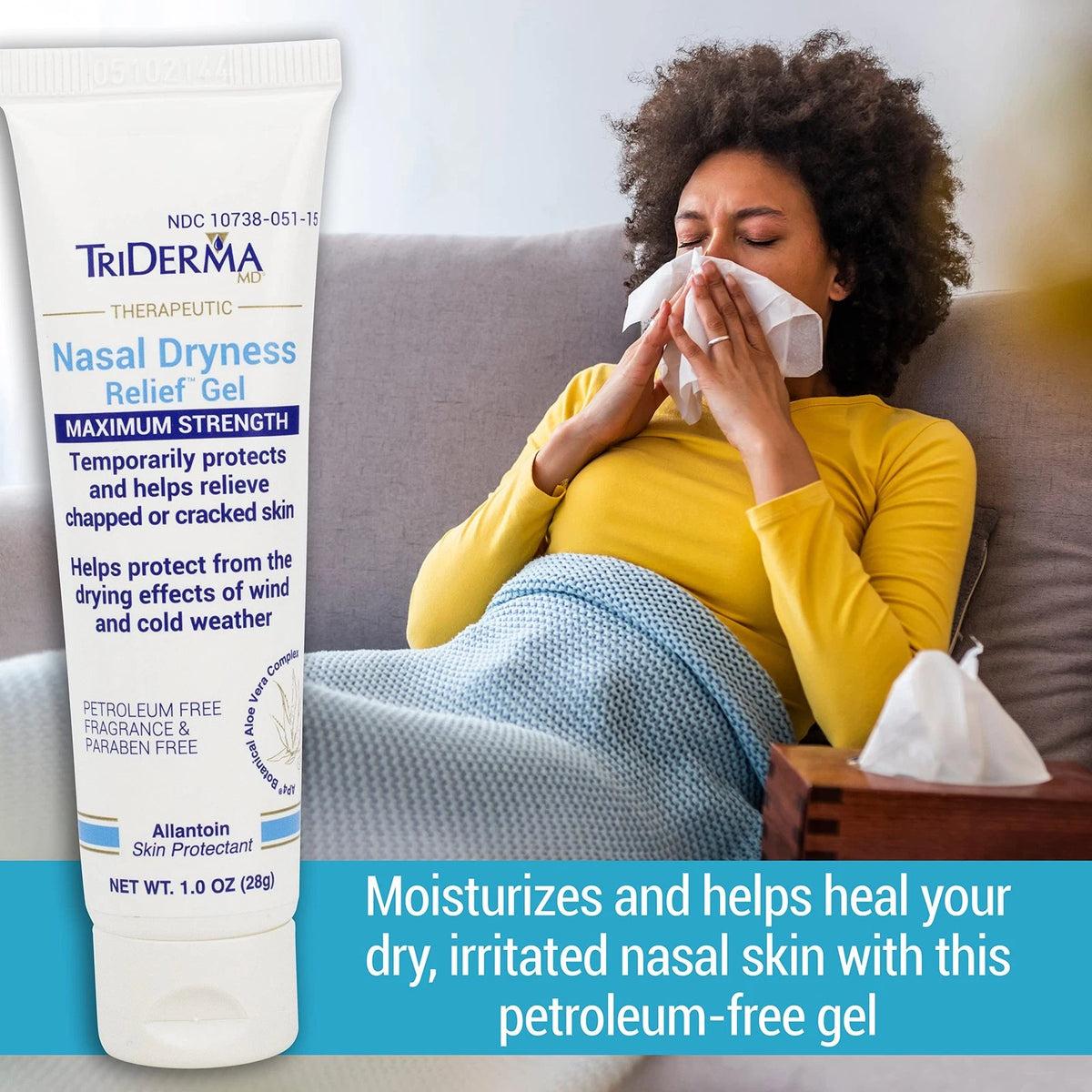 Nasal Dryness Relief Gel for Soothing Relief (FSA Eligible) - 1 Ounce