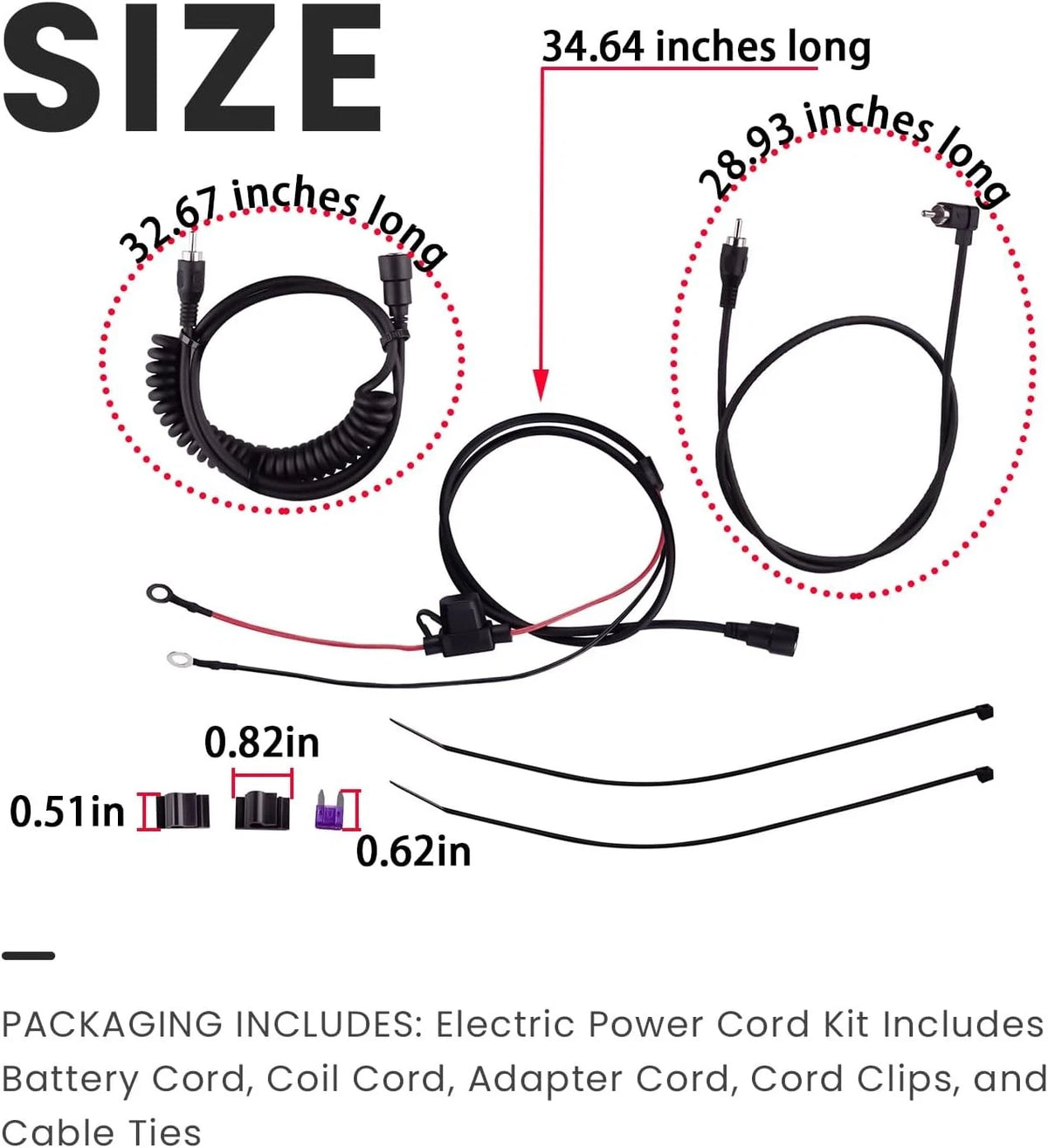 Set of 2 Replacement Electric Power Cords for Delta Ignite R3 2.0, R3L, R4