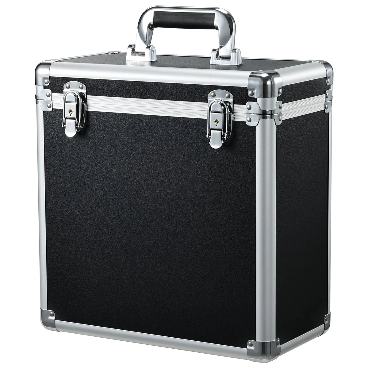 Vinyl Record Storage Case for LP Album Collection (1365 cubic inches) Black