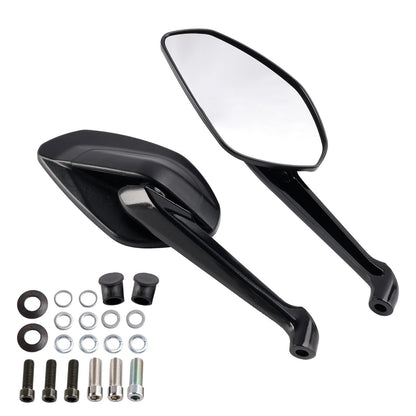 Black Pair Rear View Mirrors for Ducati Streetfighter V2 V4 V4S (2020–2024) 52310551A, 52310541A