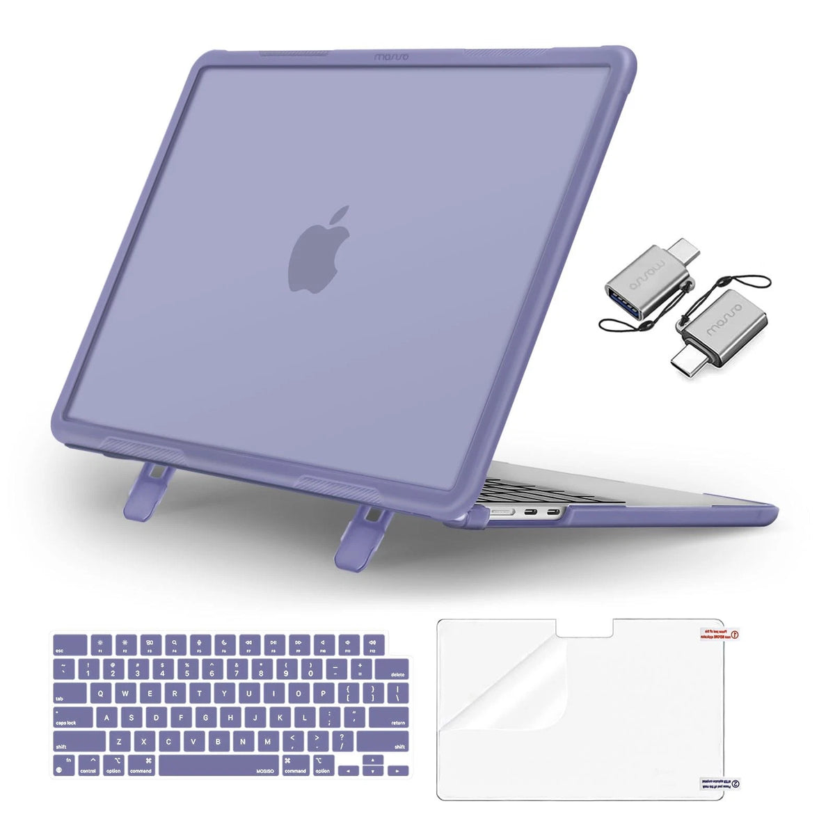 Shock-Absorbing Cover for MacBook Air 13 (2010–2020) Lavender Gray