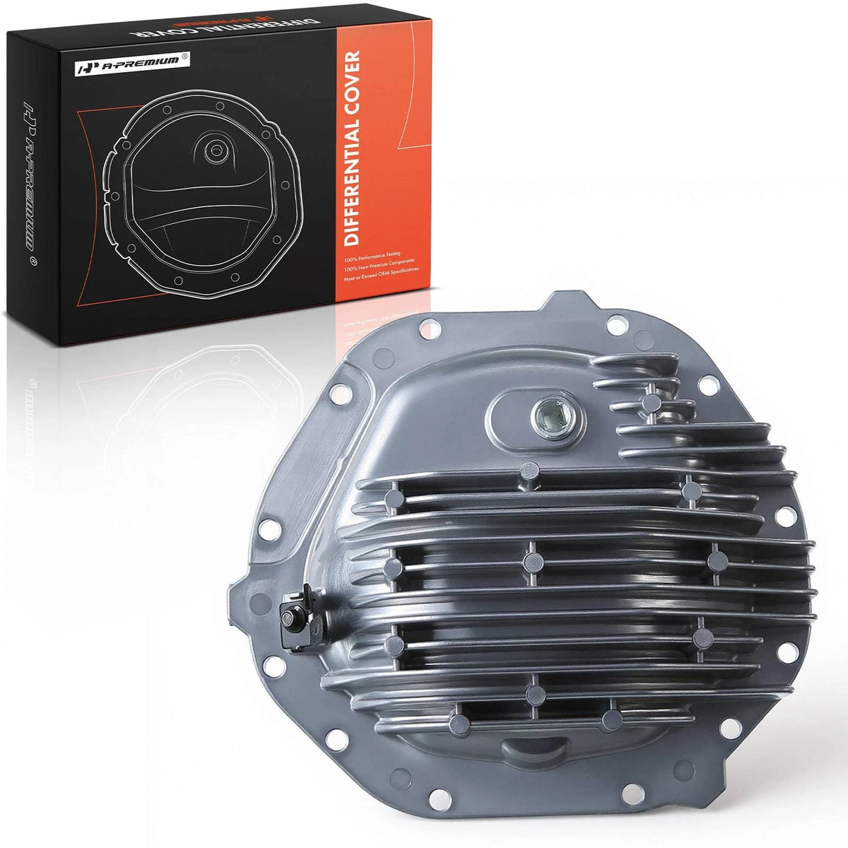 A-Premium Rear Differential Cover with Gasket & Drain Plug for Jeep AMC Model 20 (SPC4906BKKIT, 4906BKKIT)