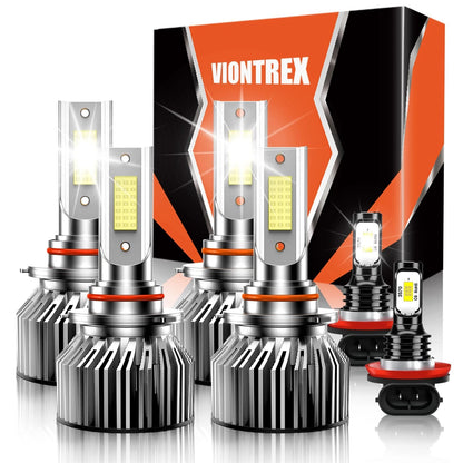 High Low Beam Fog Light Bulbs Combo for Honda Accord (2006–2012) 6500K White