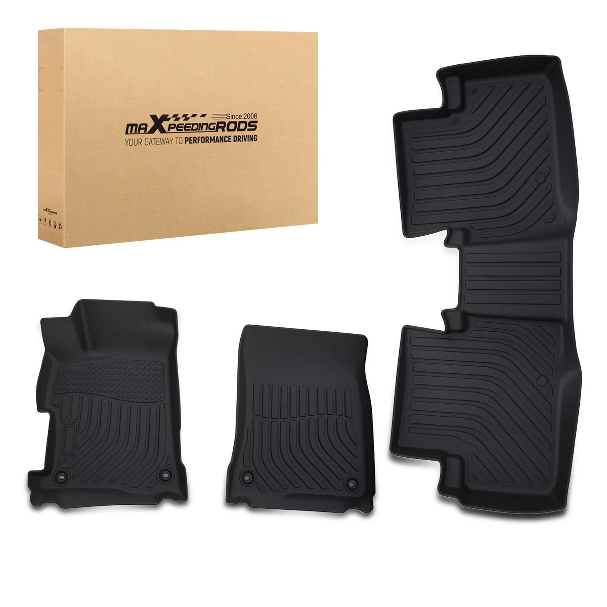 Set of 4 Black Custom Floor Mats for Acura ILX (2013–2022) TPE Waterproof