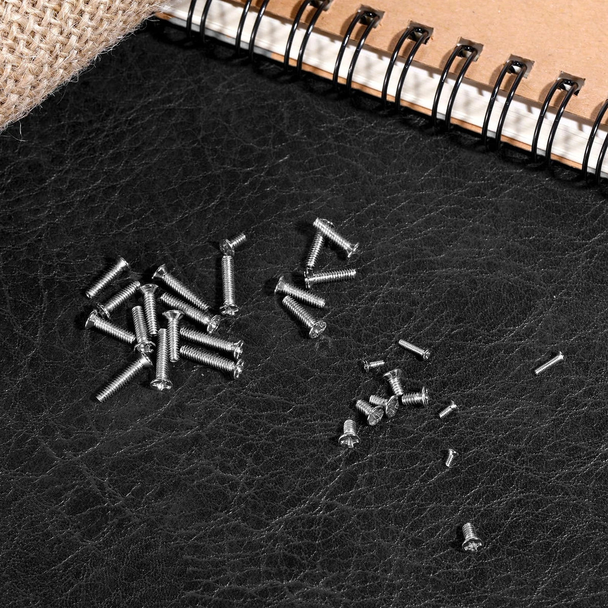 500 Pcs Small Screws for Electronics (M1.2/M1.4/M2.0) Silver