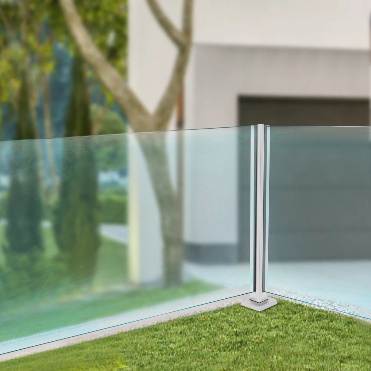 304 Stainless Corner Post for Glass Railing (35.8")