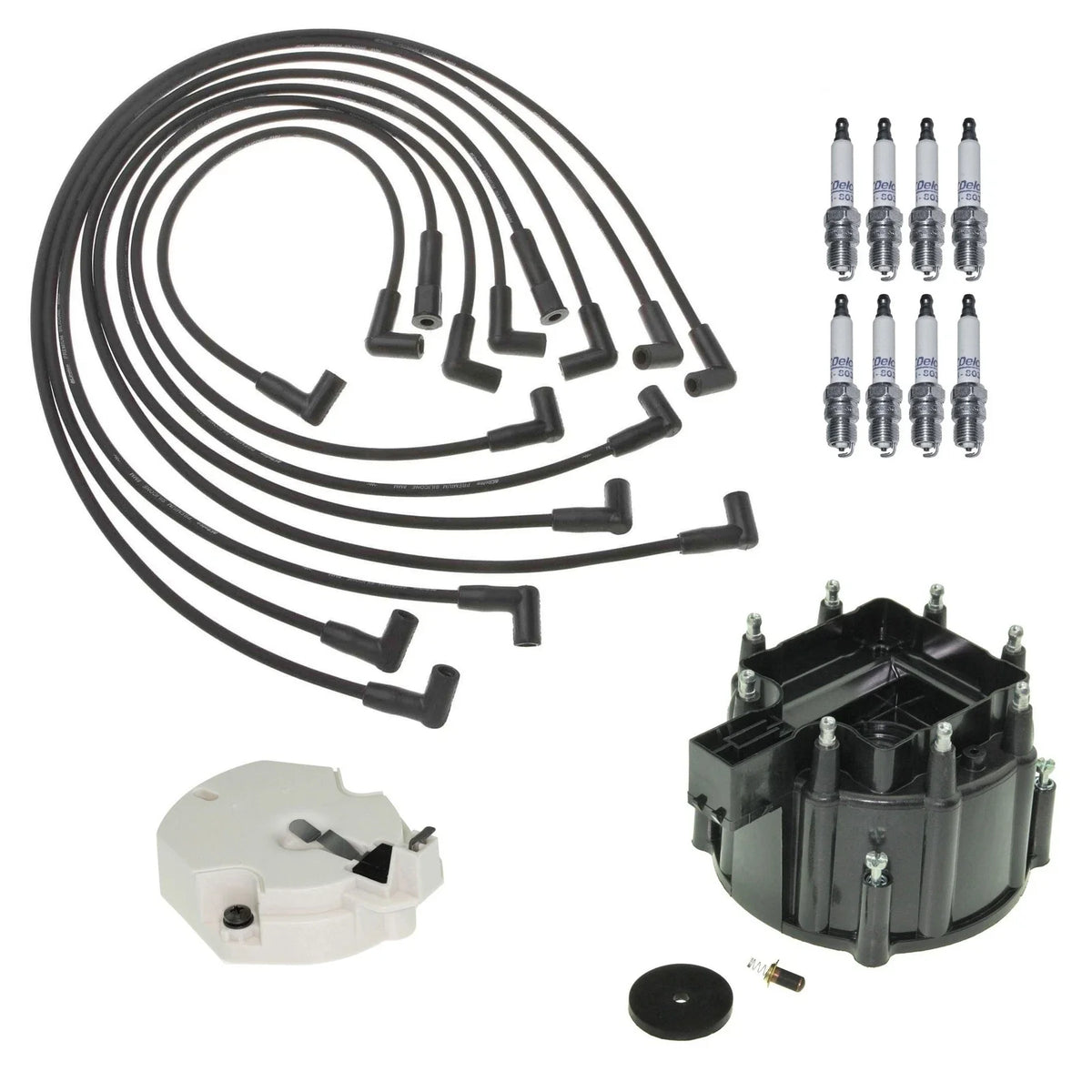 ACDelco Ignition Kit for C20 V8 (1973–1987) - Rotor, Cap, Wires, Spark Plugs .045