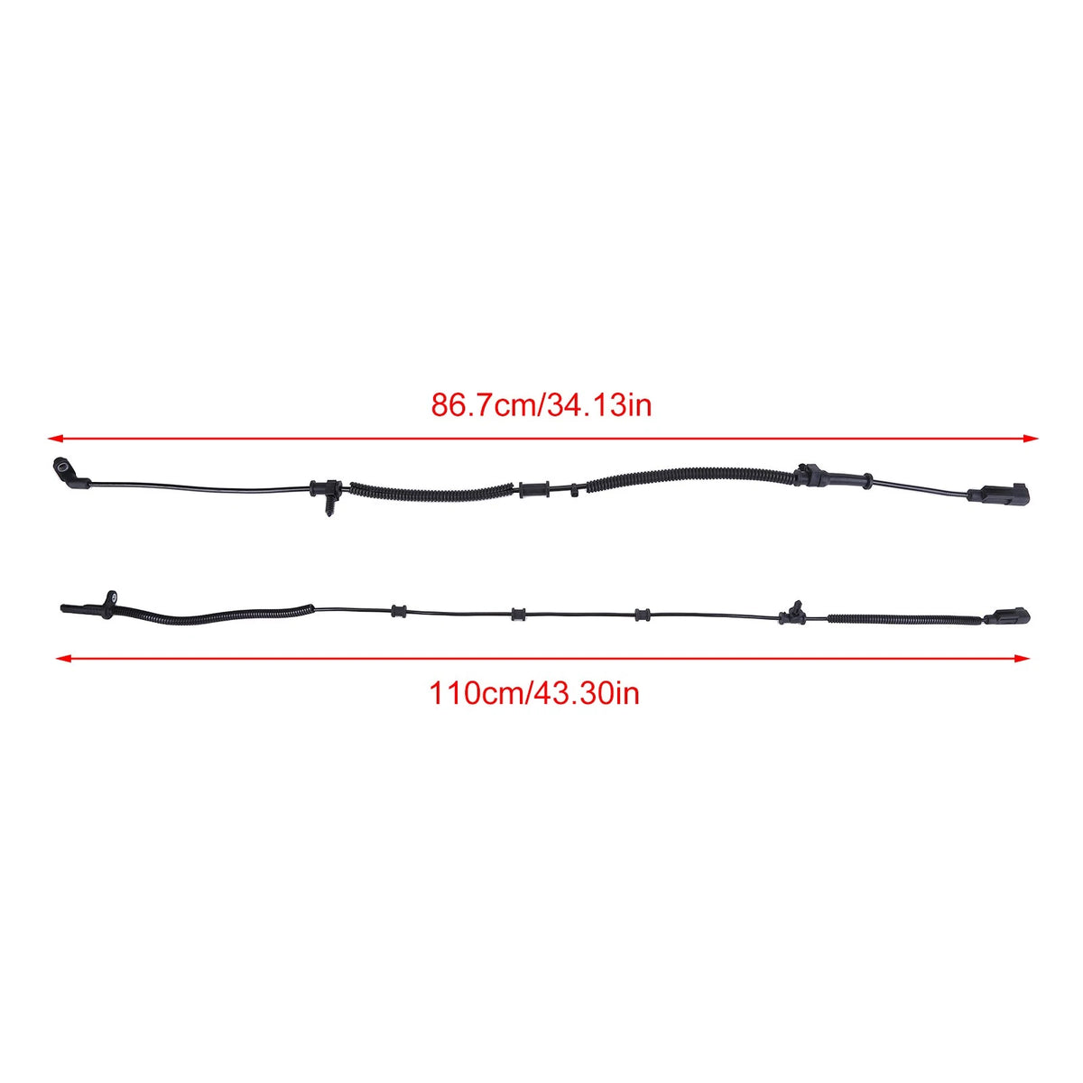 Set of 4 ABS Wheel Speed Sensors for Ram 1500 (2013–2018) 68170065AB, 68170065AC, 68170065AD, 68170065AE