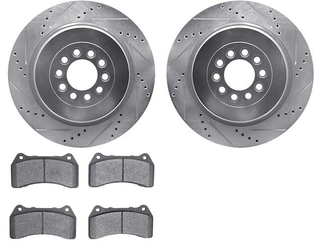 Brake Pad and Rotor Kit for Jaguar S Type (2003–2005) 19747QVGH