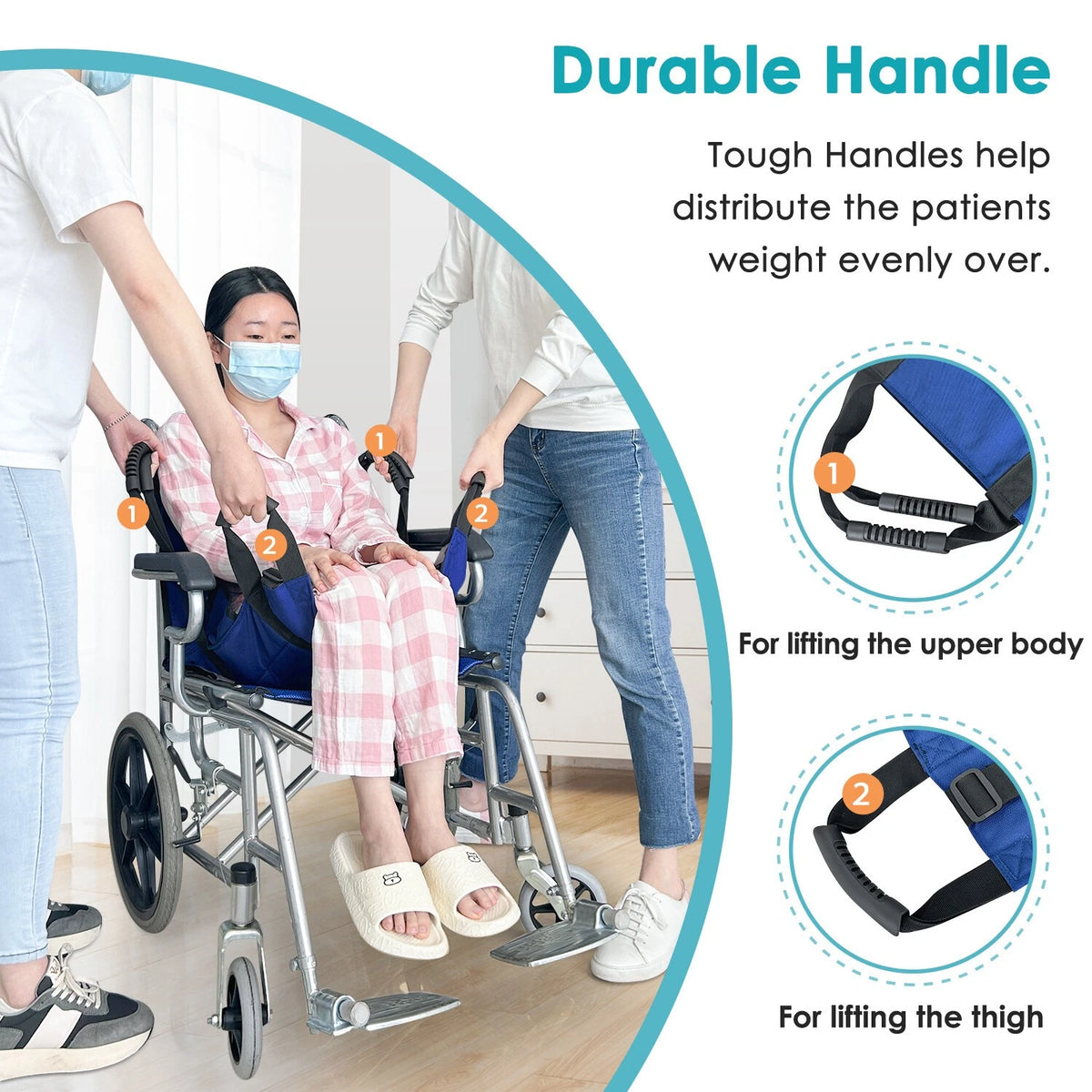 Patient Lift Stair Slide Board for Wheelchair Transfer Seat Pad