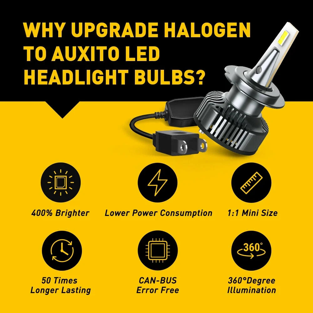 AUX CANBUS LED Headlight Bulb H4 H7 H11 H13 9006 9007 9012 for Cars