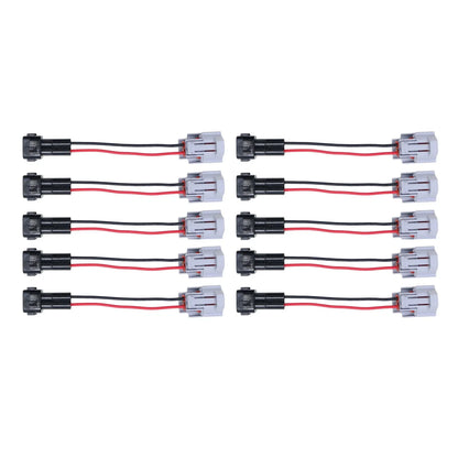 Set of 10 Injector PnP Adapters Denso Female to OBD2 Male Wired