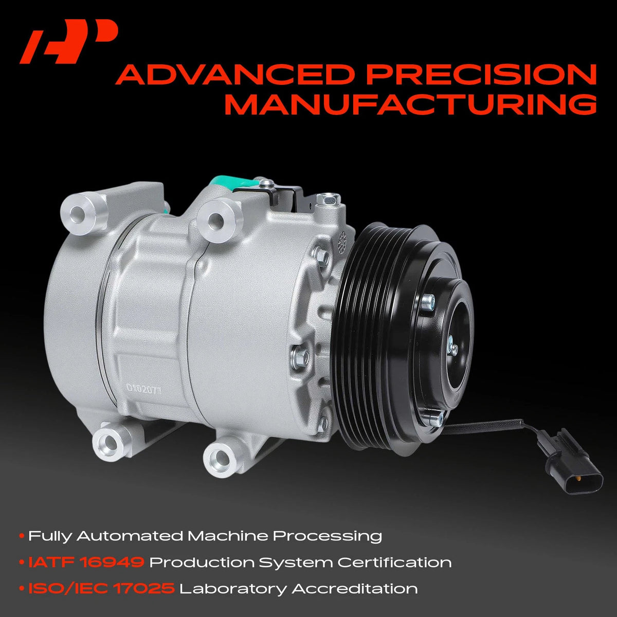 A/C Compressor with Clutch for Hyundai Genesis (2013–2014) 21000352, 977012M500, 890230