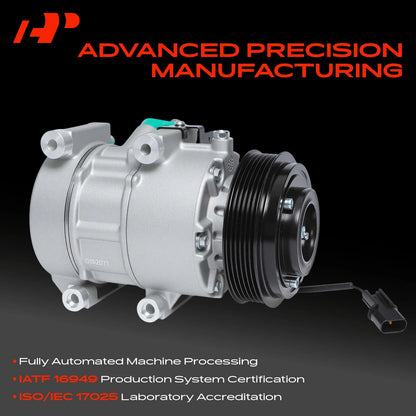 A/C Compressor with Clutch for Hyundai Genesis (2013–2014) 21000352, 977012M500, 890230