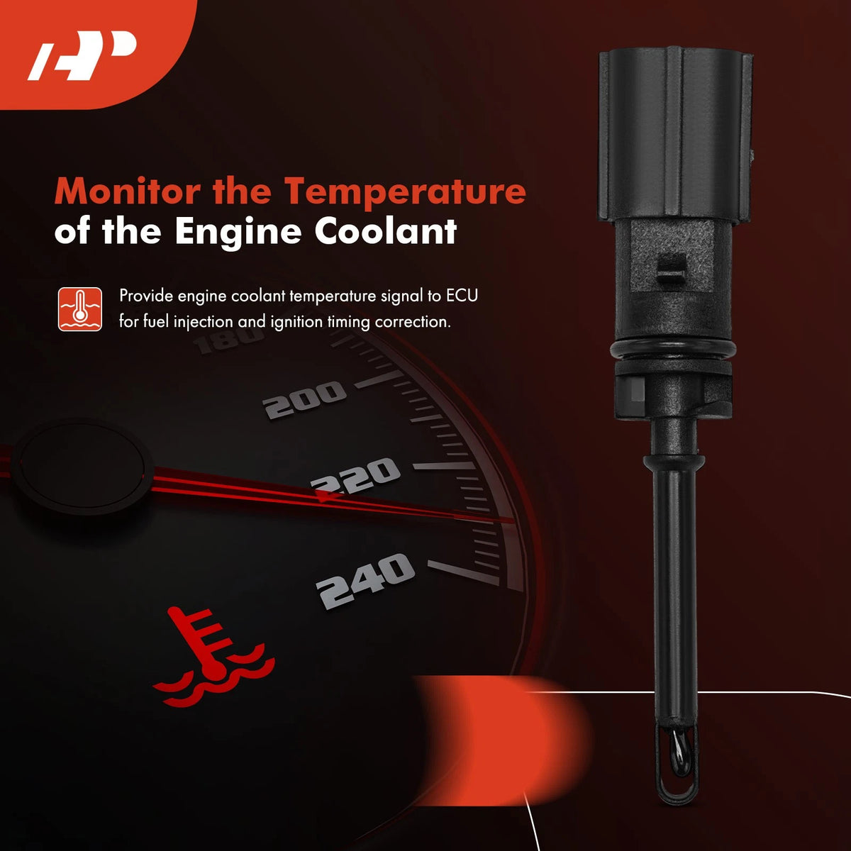 Intake Manifold Temperature Sensor for Jeep Grand Cherokee Wrangler (5149279AB, 5149279AC, AX255)