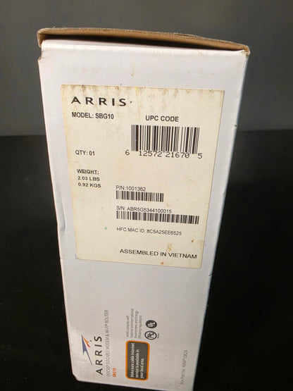 ARRIS SBG10 AC1600 Dual-Band Cable Modem Router for