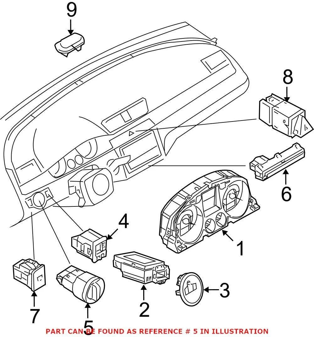 Genuine OEM Headlight Switch 3C8941431FXSH for VW Audi (2000–2023)