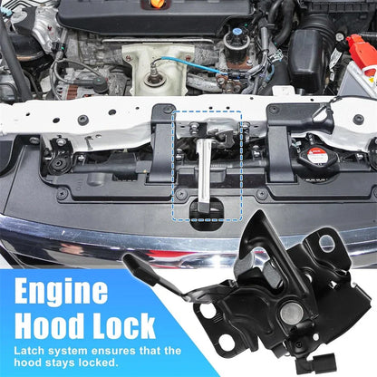 Hood Latch Lock Assembly for Honda Civic Sedan Coupe (2016–2021)