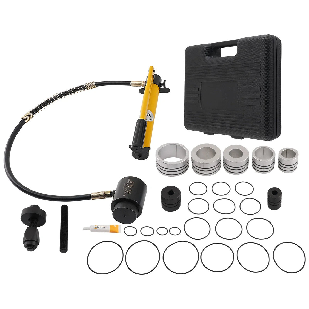 Hydraulic Exhaust Pipe Expander Tool Kit for 10T Manual Tailpipes (1.625–4.25") (2010–2020)