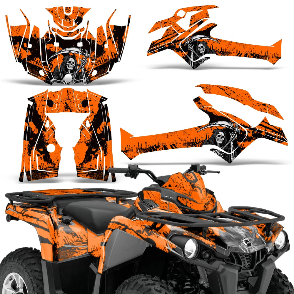 ATV Graphics Kit Sticker Decal for Can-Am Outlander 450/570 L (2014–2023)
