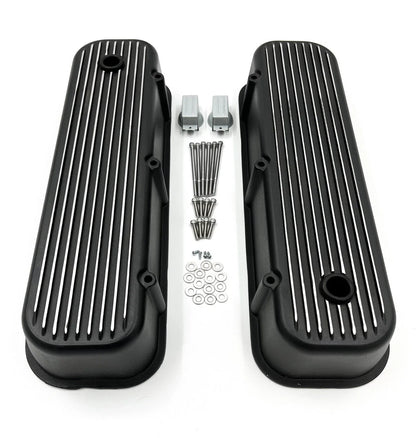 Aluminum Valve Covers Tall Finned Replacement for BBC 396 402 427 454 (–)