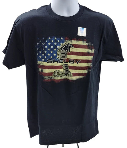 Replacement Black T-Shirt with Shelby Cobra Emblem for Men and Women (Unisex)