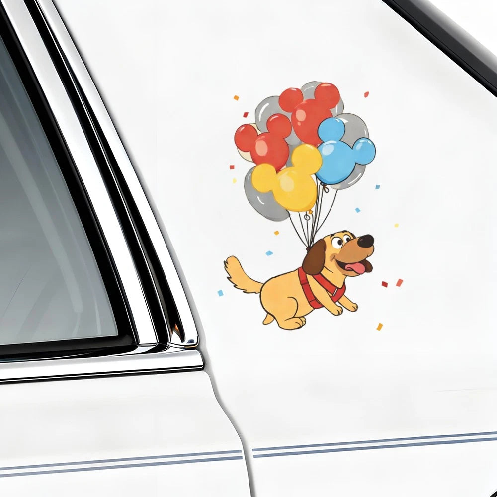 Vinyl Cartoon Dog Stickers for Car Laptop Luggage Decals
