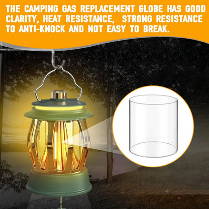 Lantern Glass Replacement for Coleman Globe (4.1 inches, Transparent)