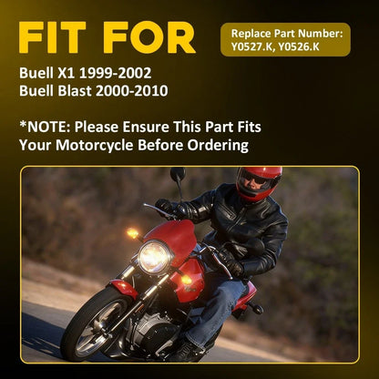 Smoked Amber Turn Signal Indicator Lamps for Buell X1 Blast (1999–2002)
