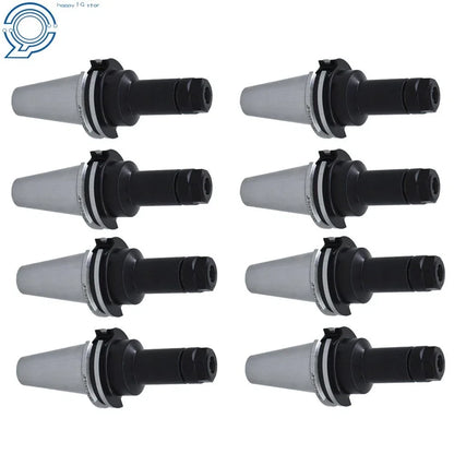 Set of 8 CAT40-ER16 Collet Chucks for Tool Holder (4" Gage Length)