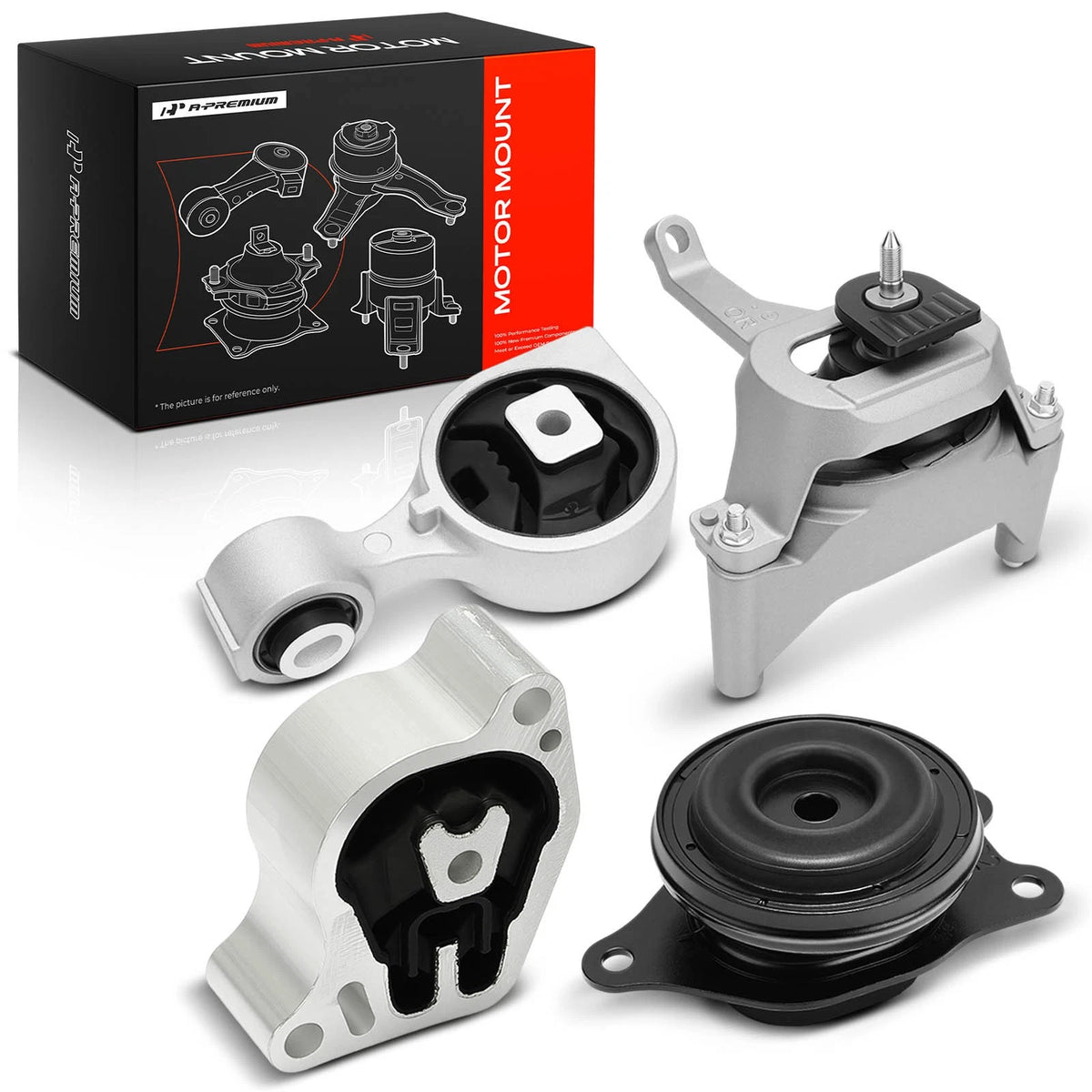 Set of 4 Engine Motor & Trans. Mounts for Nissan Altima (2007–2012) 11360-JA000, 11220-JA000, 11350-JA00A, 11210-JA000