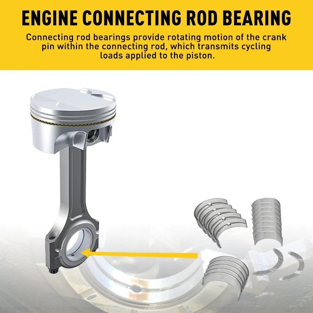 Main Rod Bearings for Hyundai Elantra Tucson Kia Soul 1.6L L4 (2013–2020)