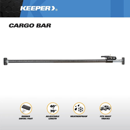 Ratcheting Cargo Load Bar for Pickup Truck Bed & SUV (40"-70") 05059