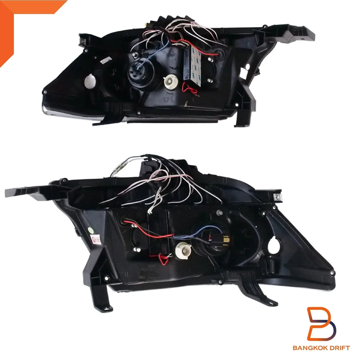 CCFL Projector Headlights Angel Eyes Black for Toyota Hilux SR5 (2011-2014)