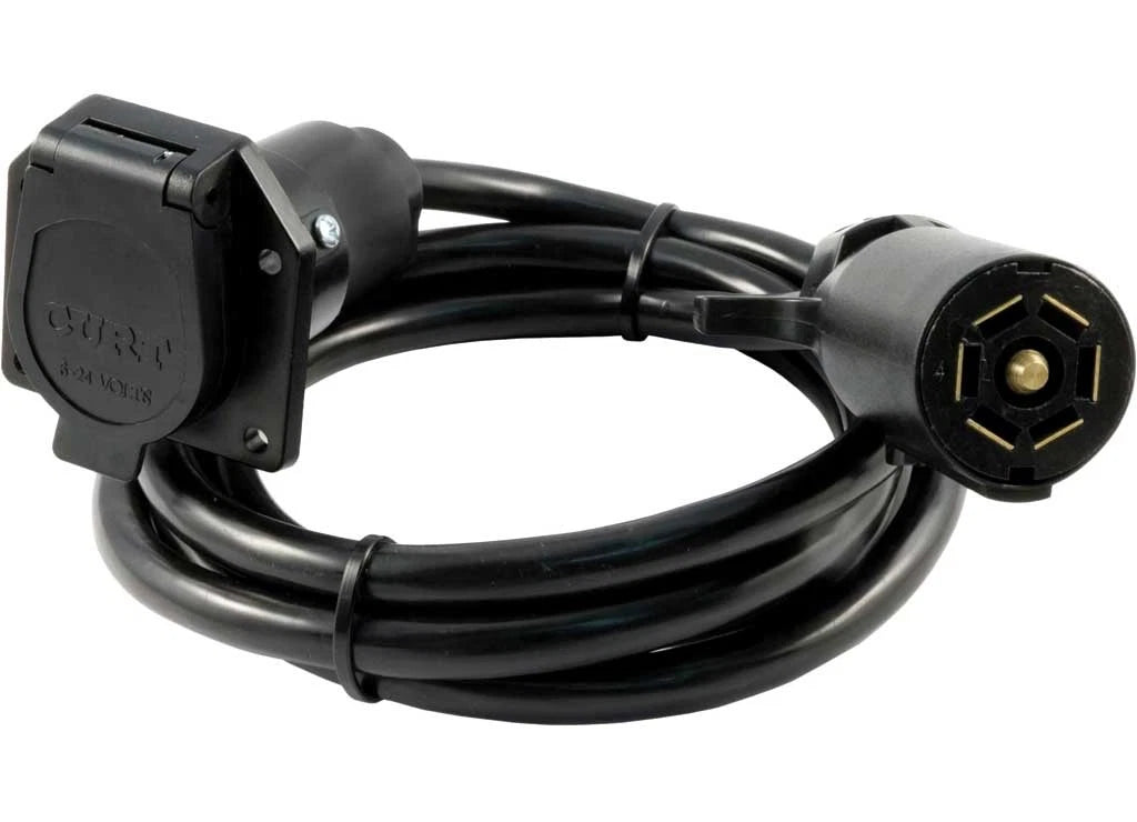 Curt 56080 7-Way Extension Harness for 5th/Goose