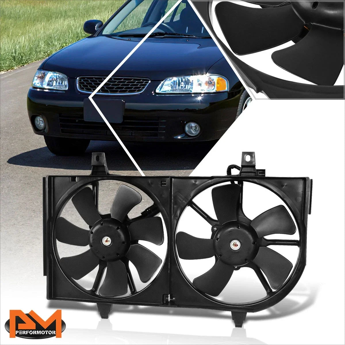 Electric Radiator Cooling Fan Assembly for Nissan Sentra (2000–2001)