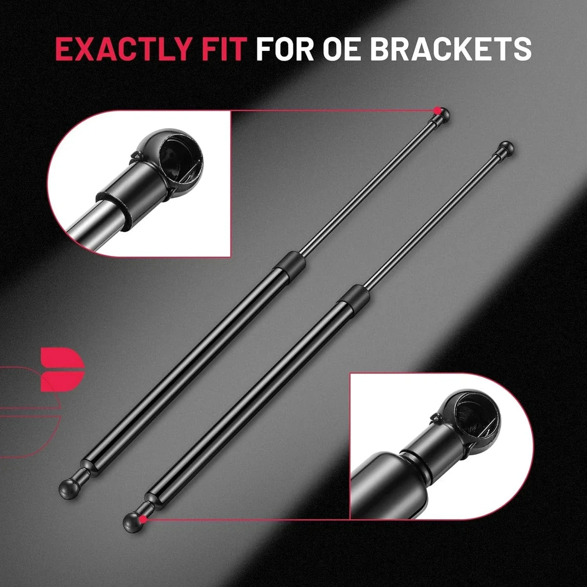 Gas Struts and Spring Shocks for ST280M120 Fits Truck Bed Cover (2000–2004)